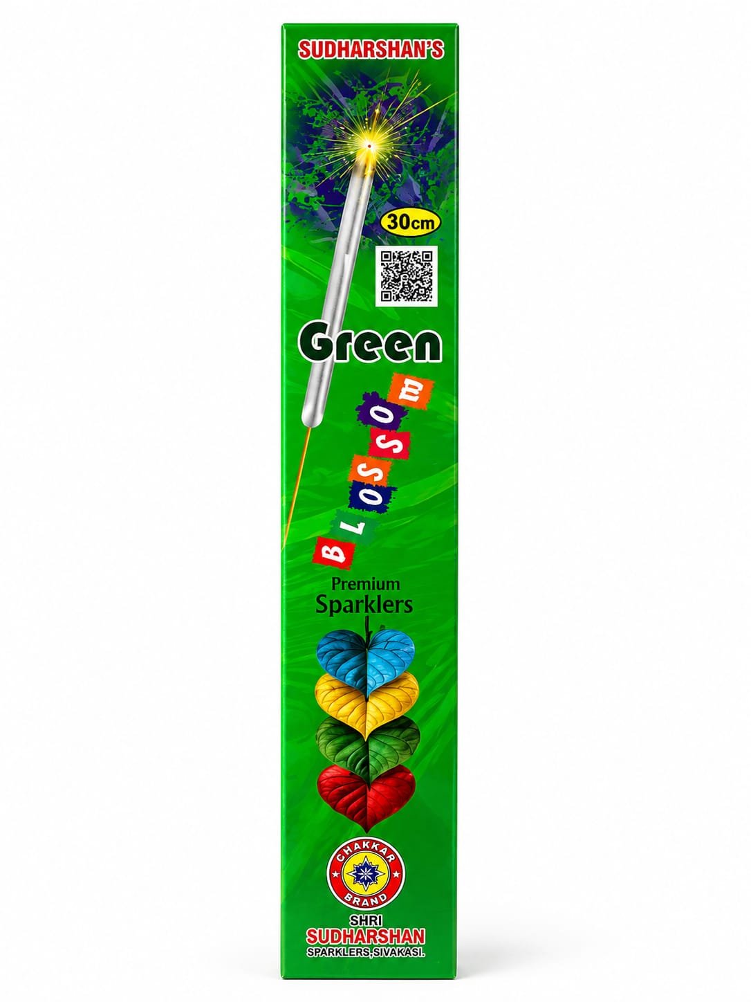 30 CM. GREEN SPARKLERS