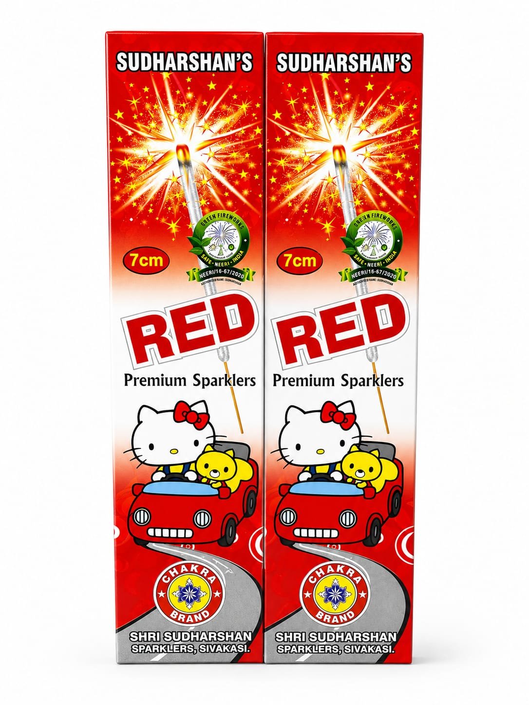 7 C.M. RED SPARKLERS