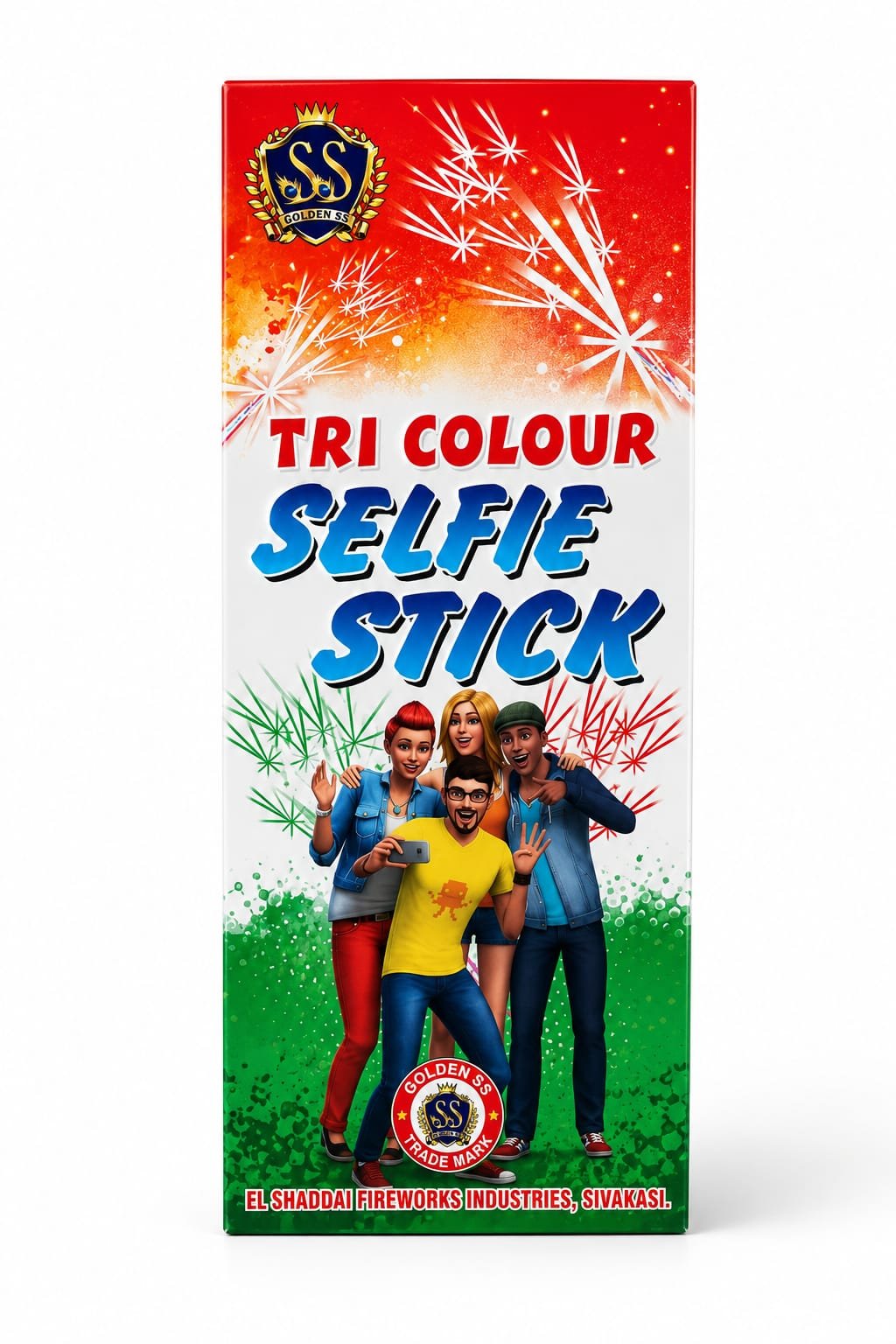 TRICOLOR SELFIE STICK SPECIAL (5 Pcs) NEW