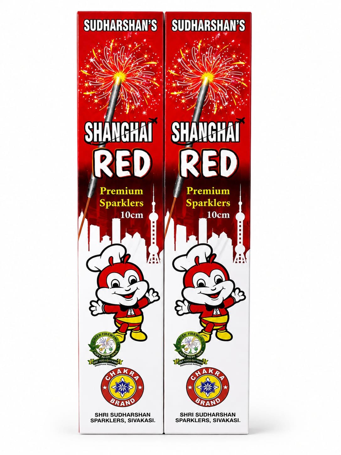 10 C.M. RED SPARKLERS