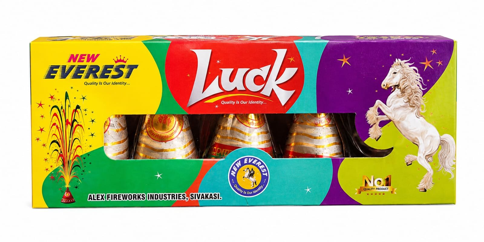 LUCKY (5 Pcs) (RED & GREEN)