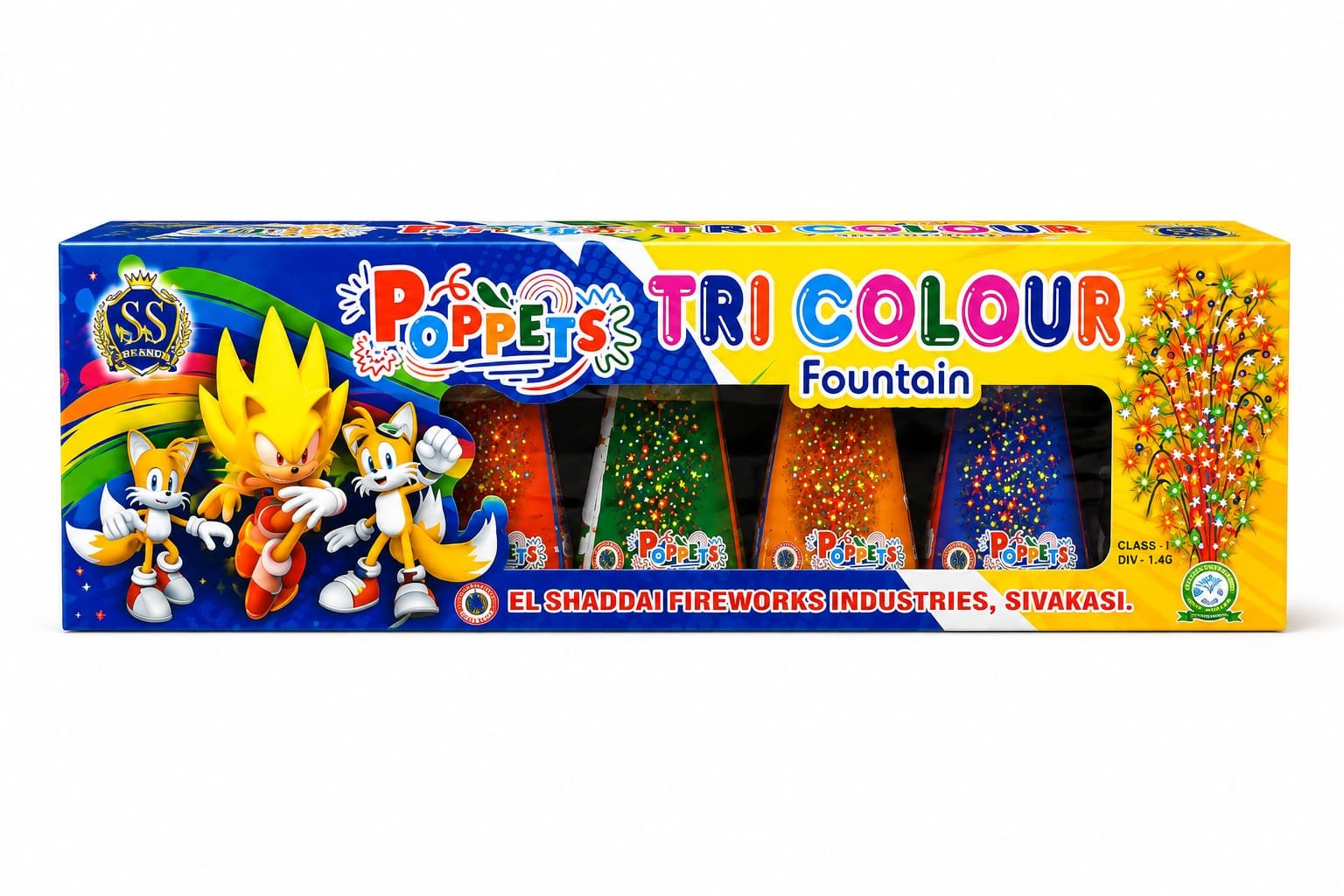 TRI COLOR POTS (5 Pcs)