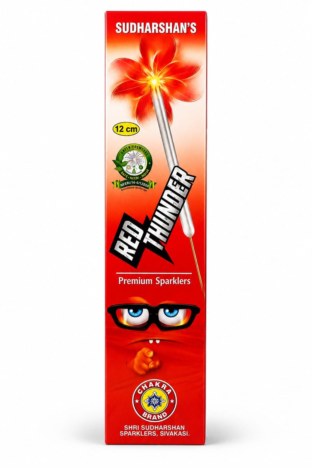 12 CM. RED SPARKLERS