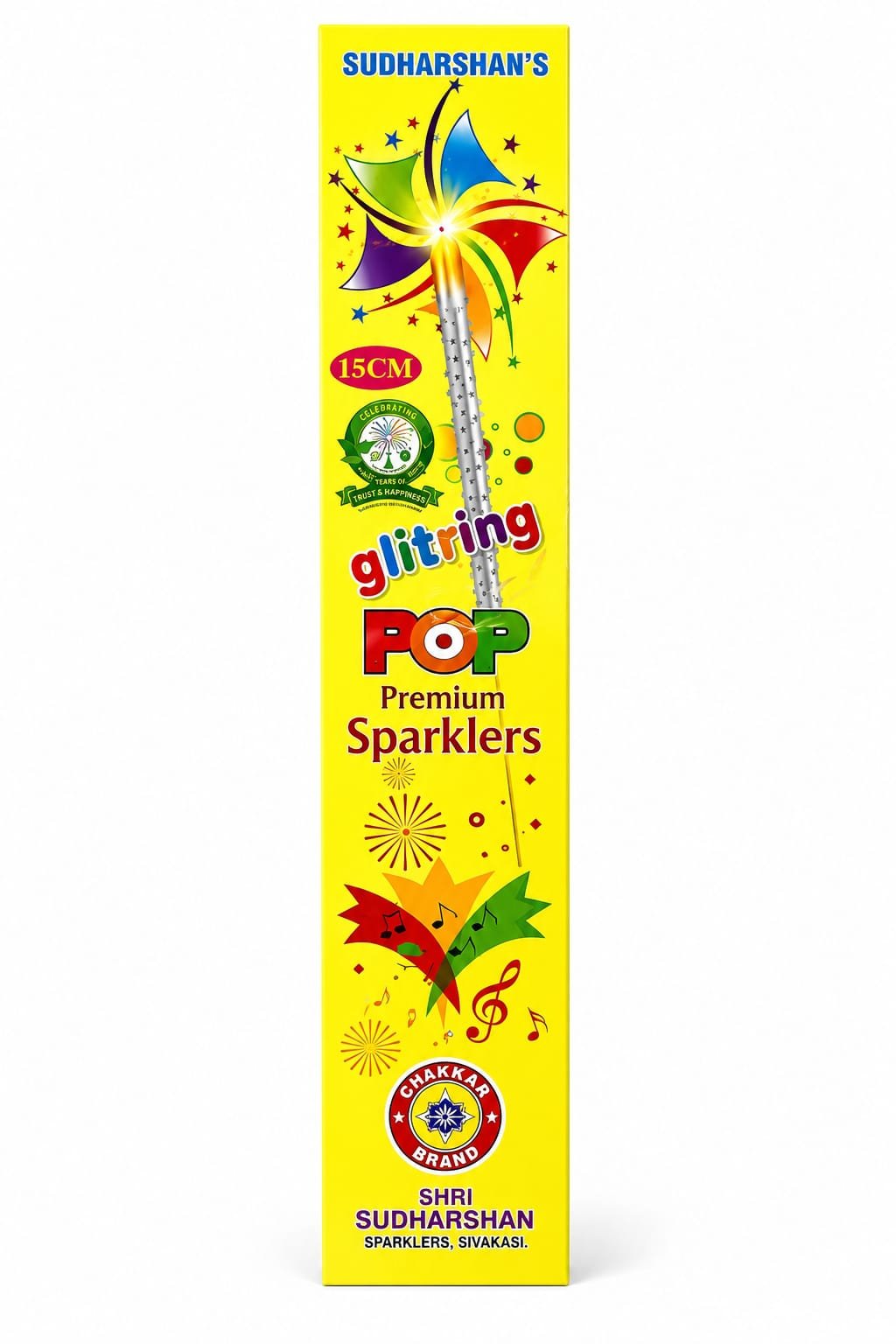 15 CM. COLOUR SPARKLERS