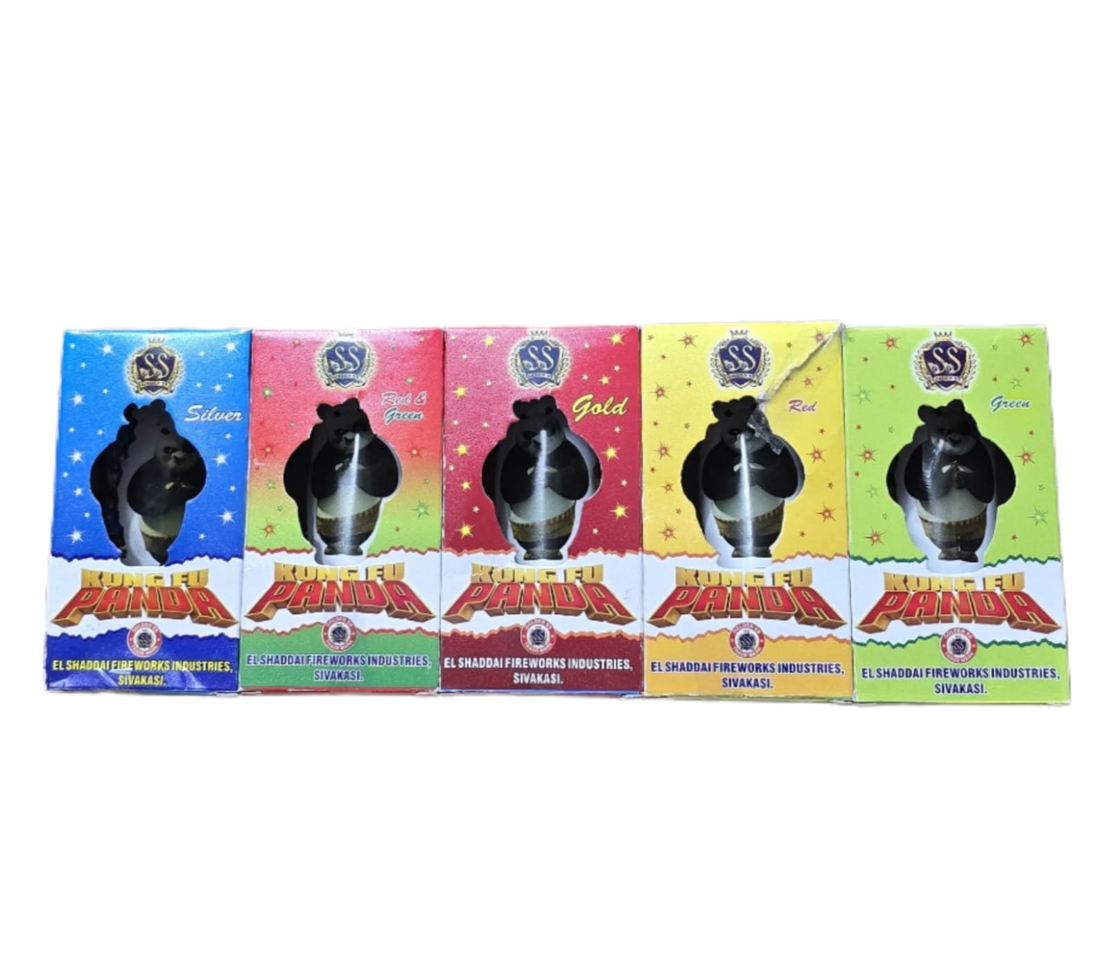 4" KUNG FU PANDA FOUNTAIN (5 Varieties)