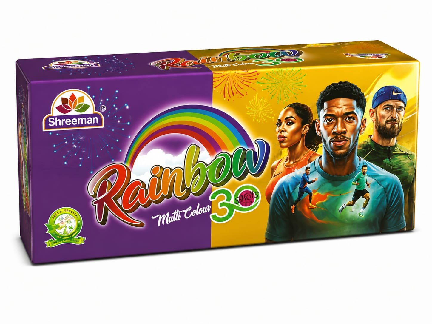 30 SHOT CRACKLING WITH MULTICOLOR SPECIAL LONG BOX