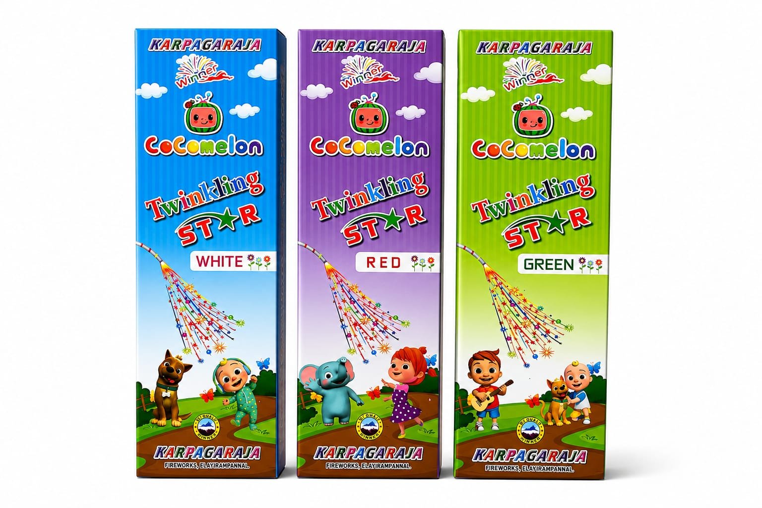MULTICOLOR TWINKLING STAR (50 Pcs) NEW