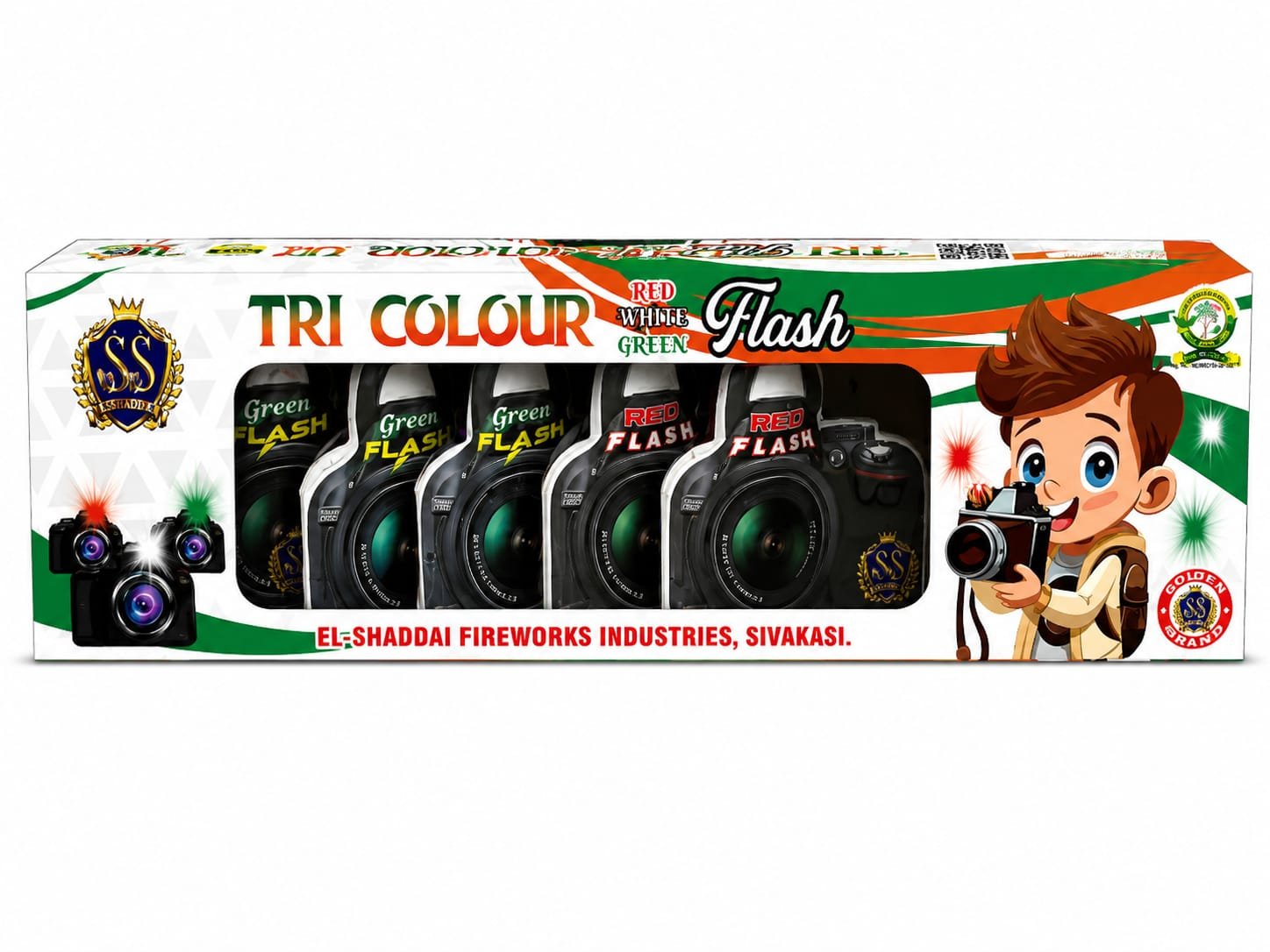 PHOTO FLASH TRICOLOR (5 Pcs) NEW